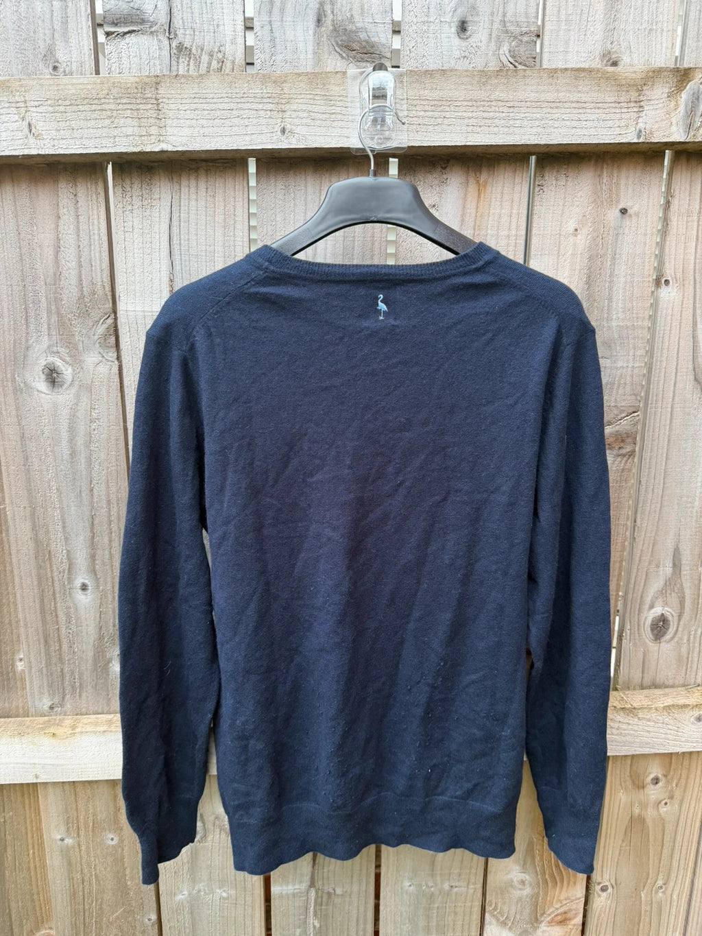 TAILORBYRD navy blue crew neck knit sweater soft lightweight fabric, pre-loved condition.