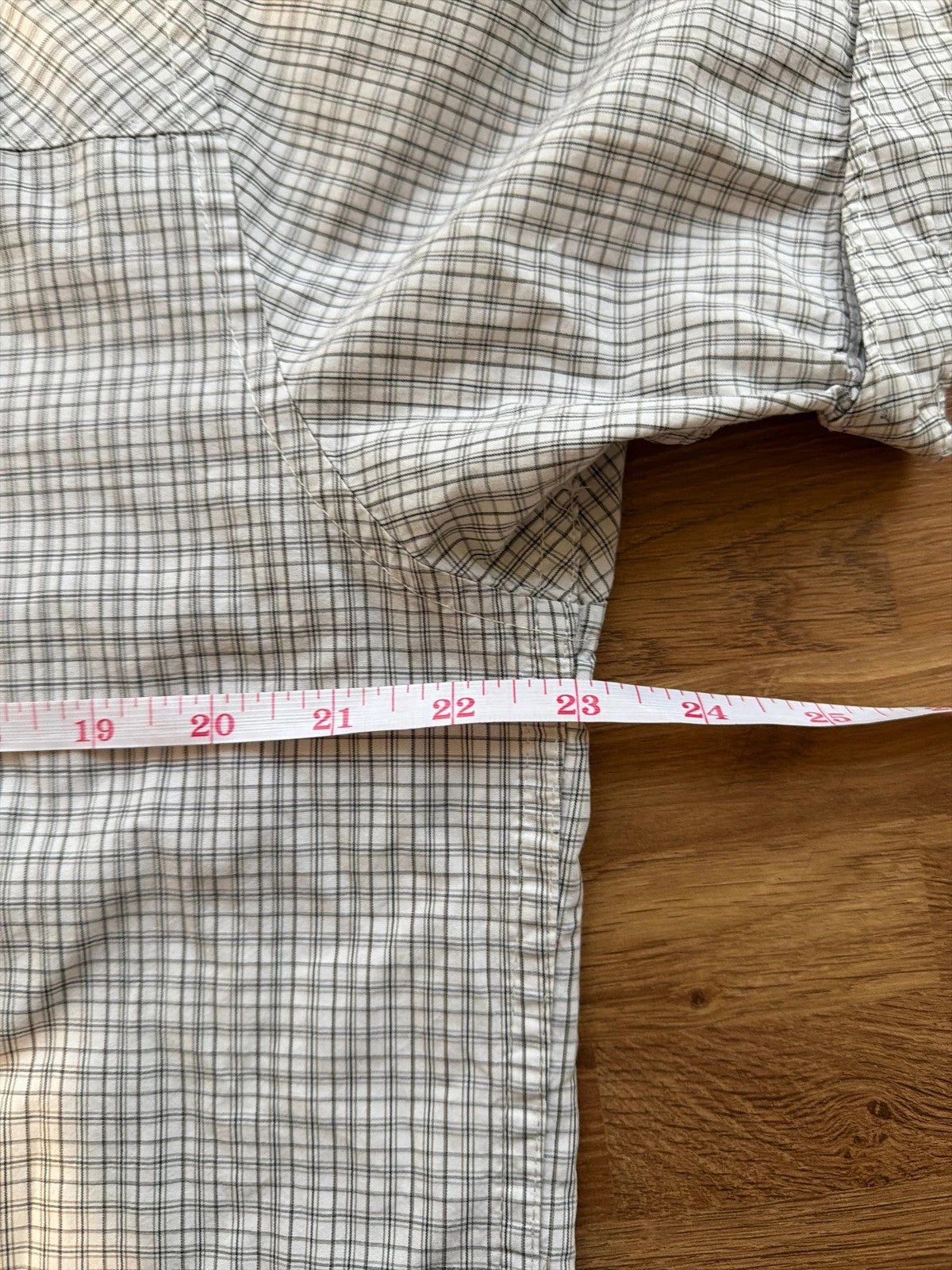 Springfield men's grey check short sleeve button-up shirt, lightweight fabric, casual style.