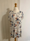 Marks & Spencer multi floral print loose fit blouse lightweight casual top
