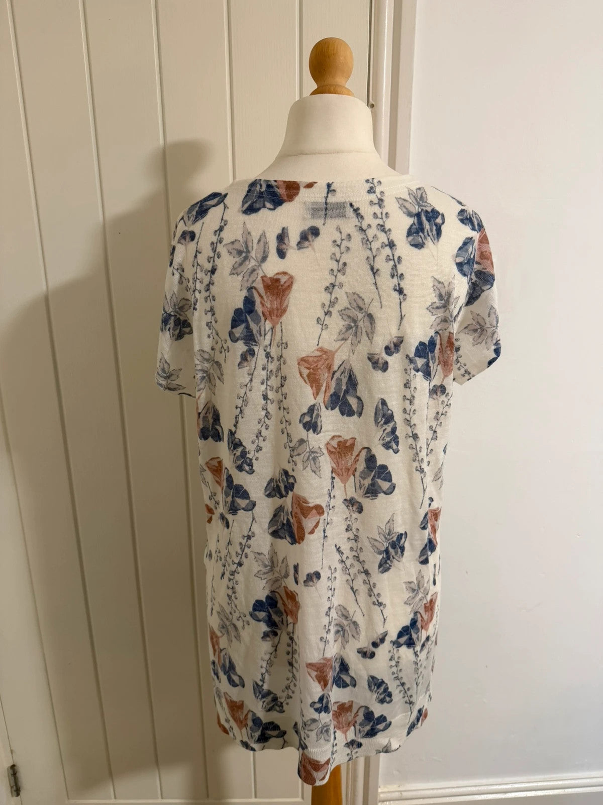 Marks & Spencer multi floral print loose fit blouse lightweight casual top