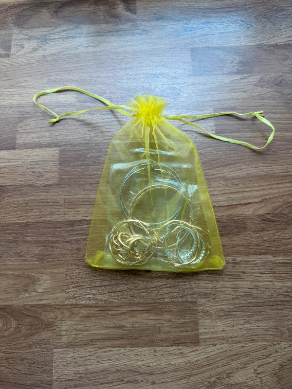Y2K gold and silver large hoop earrings bundle, statement jewellery set, shiny finish.