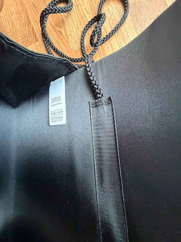 Y2K black satin evening clutch bag with sleek design, perfect for formal occasions.