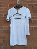 Ellie Louise white embellished vest with minimal coquette design, perfect for layering.
