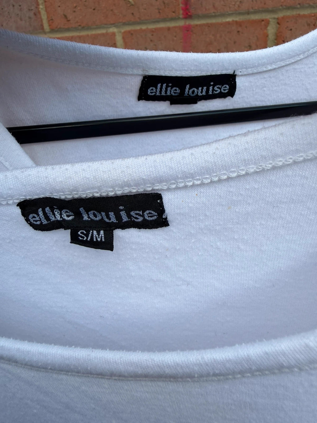 Ellie Louise white embellished vest with minimal coquette design, perfect for layering.