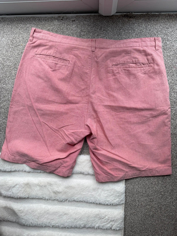 JEFF &CO pink chino shorts cotton material, pre-loved, smart casual style.