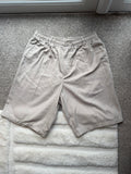 Casuals beige shorts lightweight fabric elastic waist casual summer style
