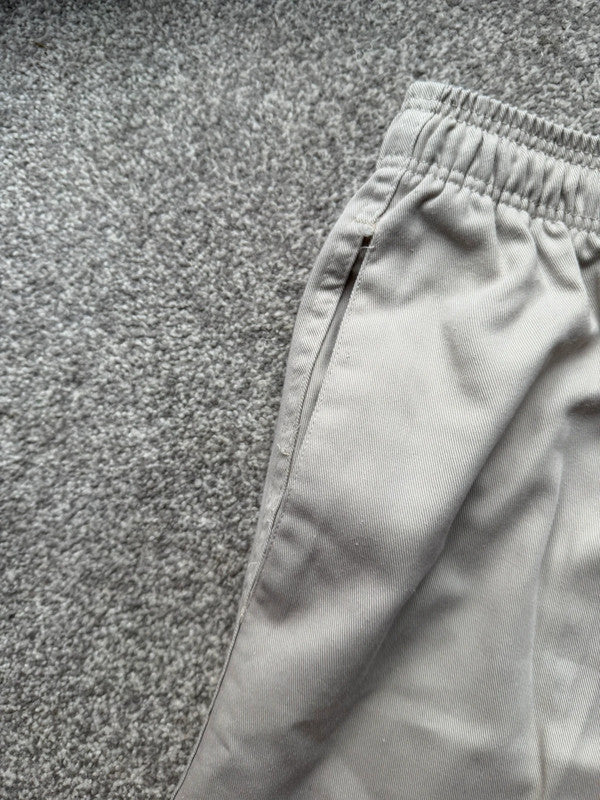 Casuals beige shorts lightweight fabric elastic waist casual summer style