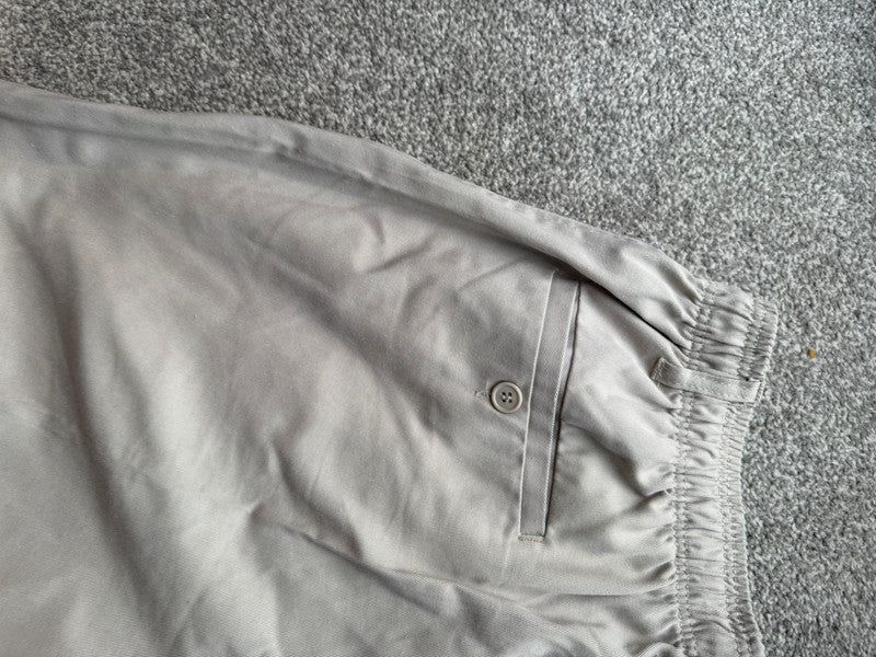 Casuals beige shorts lightweight fabric elastic waist casual summer style