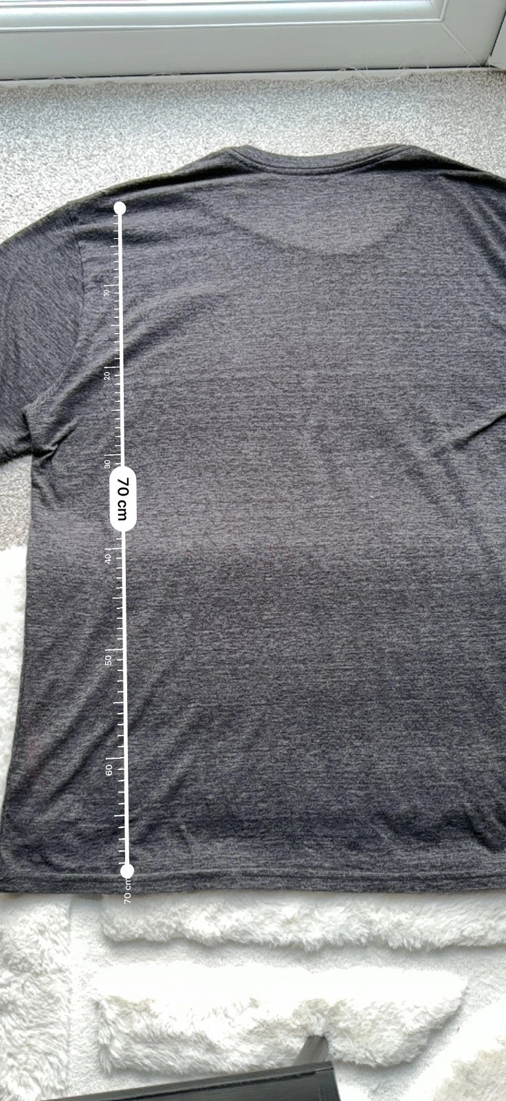 Blue 84 grey graphic tee featuring Miami Hurricanes logo and vintage design.