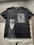 Garrison Tailor black and grey graphic tee featuring Peaky Blinders design and soft fabric.
