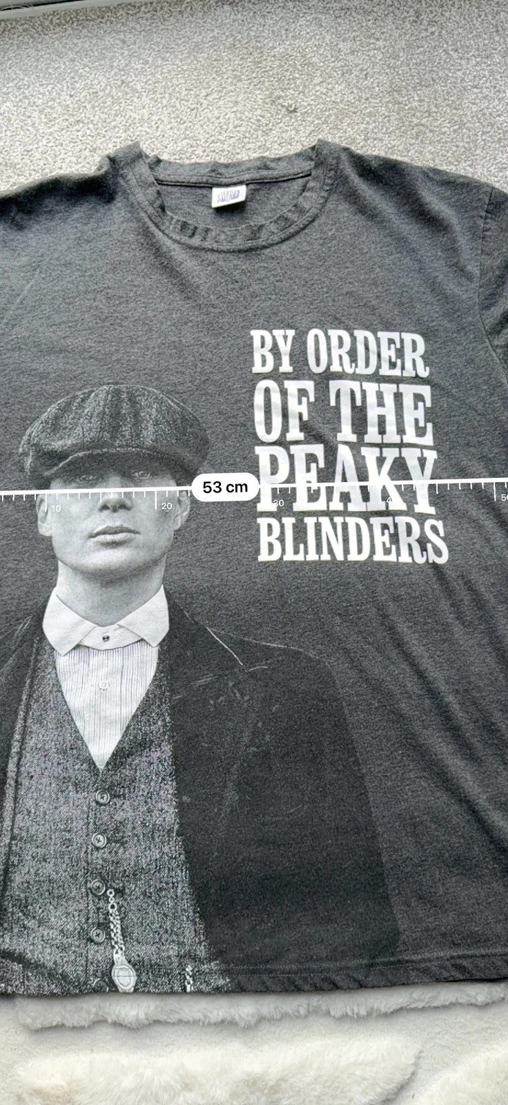 Garrison Tailor black and grey graphic tee featuring Peaky Blinders design and soft fabric.