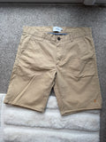 Farah beige chino shorts cotton material, pre-loved, smart casual style, waist 31".