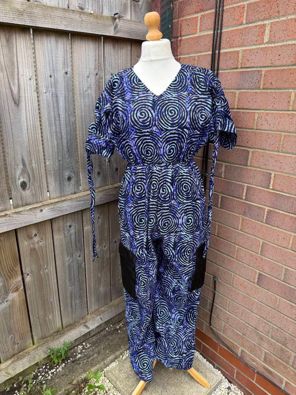 Purple African Print Maxi Dress Ankara Boho Festival Pocket Dress