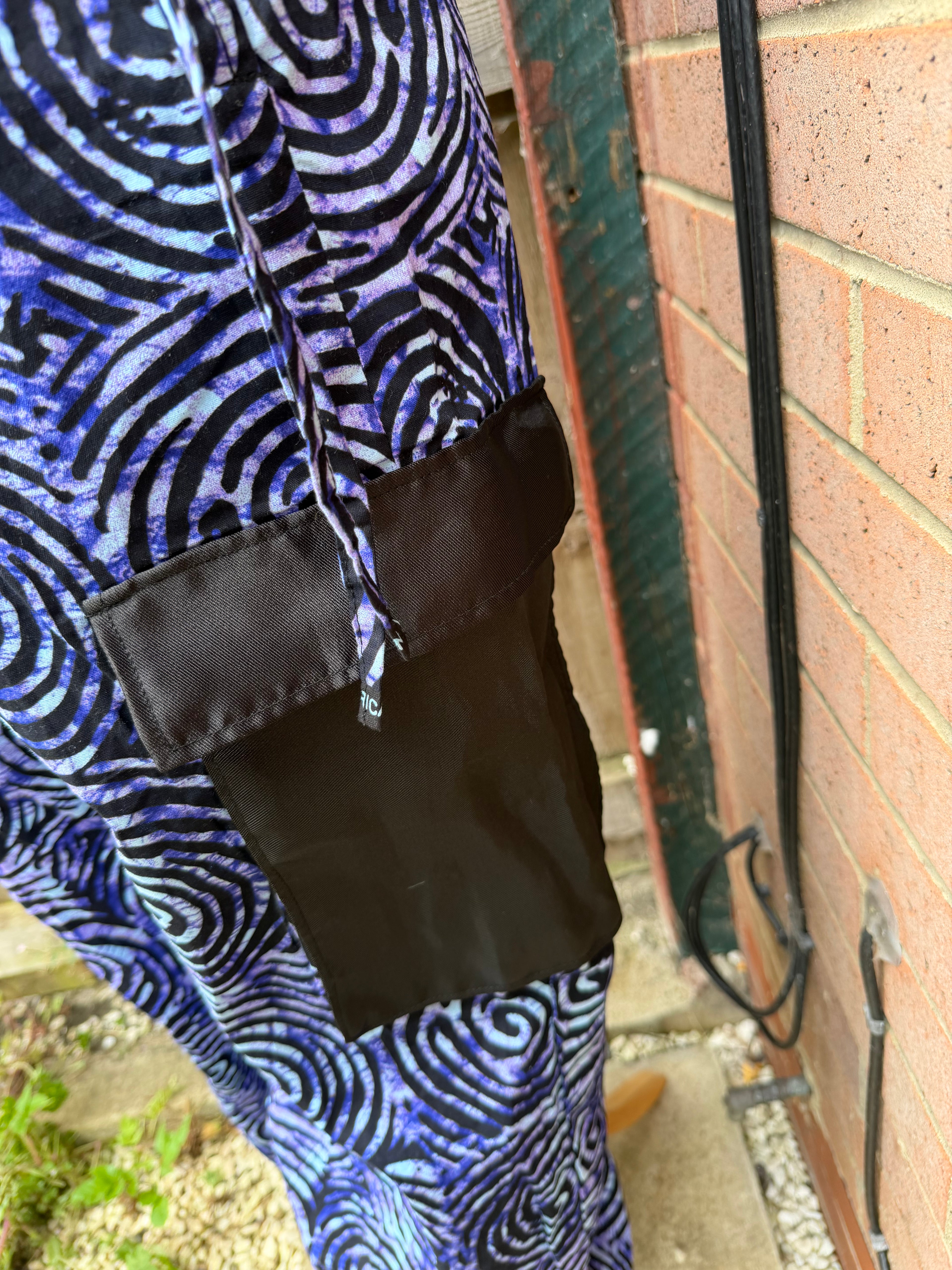 Purple African Print Maxi Dress Ankara Boho Festival Pocket Dress